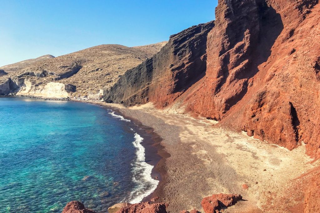 crvene litice, plaža